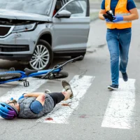 road-accident-with-injured-cyclist-lying-on-the-pedestrian-crossing-near-the-broken-bicycle-and-car-driver-running-on-the-background[1]
